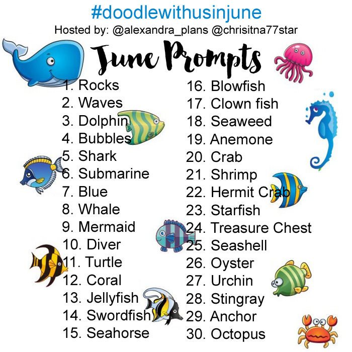 Join the #doodlewithusinjune challenge!