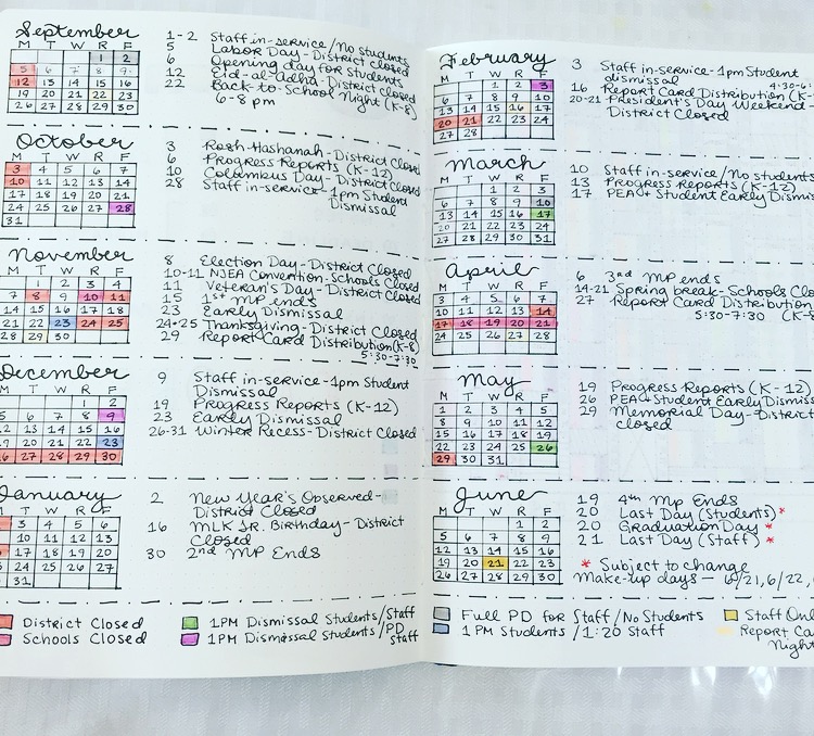 My Teacher Bullet Journal Setup - Alexandra Plans