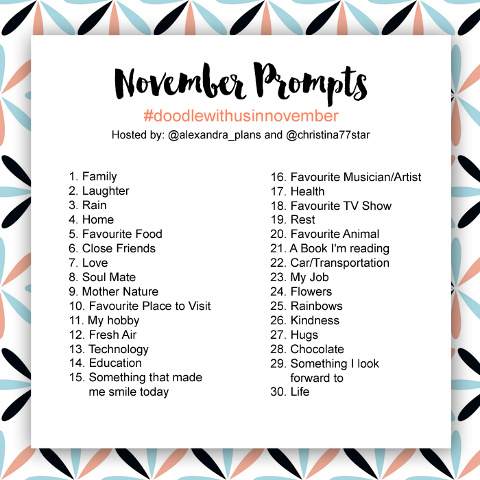 Join us for the #doodlewithusnovember challenge!