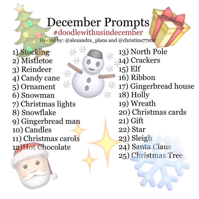 Join us for the #doodlewithusindecember challenge!