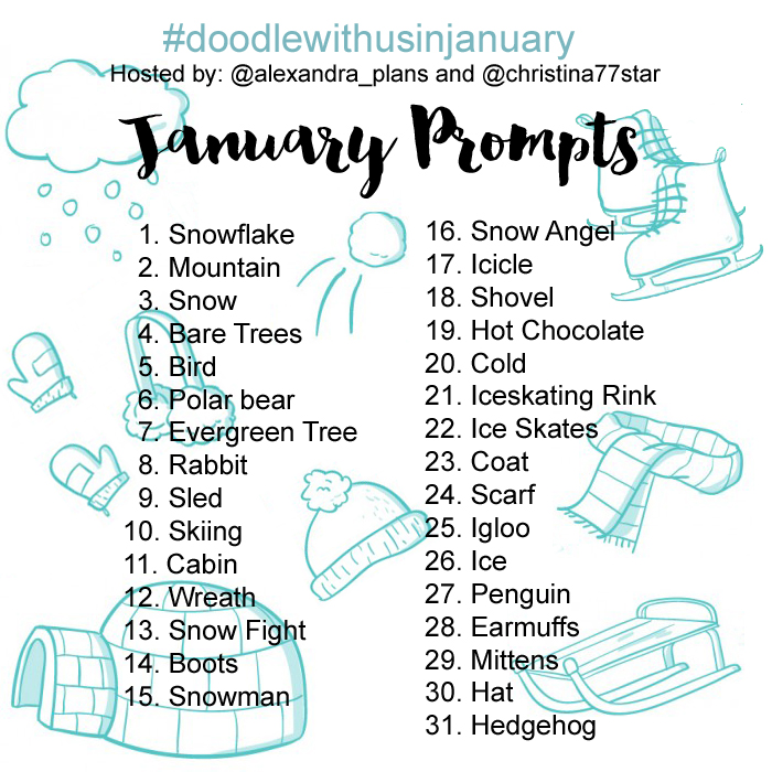 Join us for the #doodlewithusinjanuary challenge!