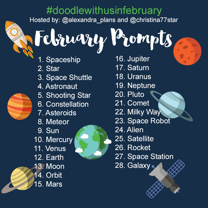 Join us for the #doodlewithusinfebruary challenge!