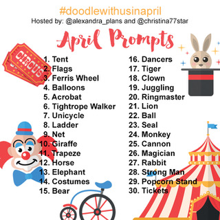 Join us for the #doodlewithusinapril challenge!