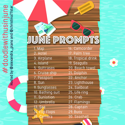 Join us for the #doodlewithusinjune challenge!