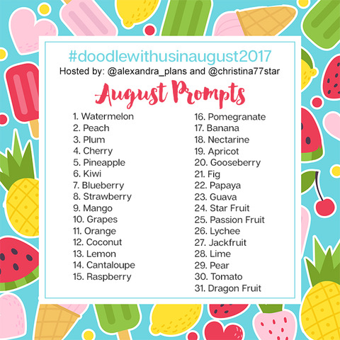 Join us for the #doodlewithusinaugust challenge!