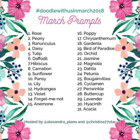 INSTAGRAM CHALLENGE: #DOODLEWITHUSINMARCH2018